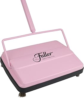 Fuller Brush 17072 Electrostatic Carpet & Floor Sweeper - 9" Cleaning Path - Lightweight - Ideal for Crumby Messes - Works On Carpets & Hard Floor Surfaces - Pink