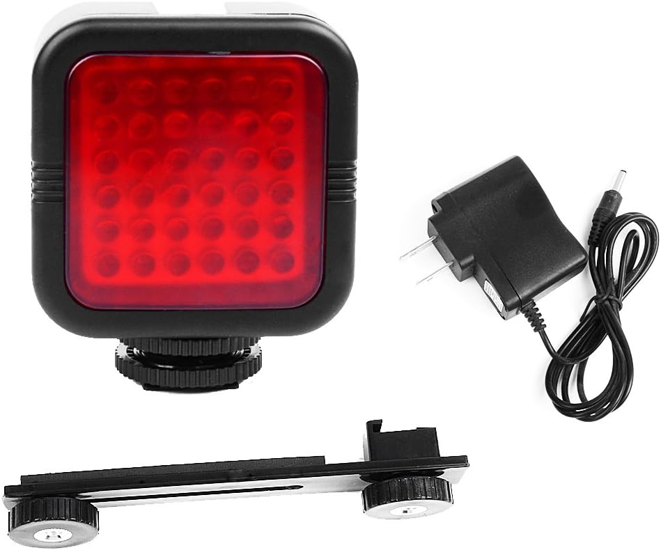 Studio Rechargeable IR Infrared Night Light 36 LED IR Night Vision Light for Camcorders, Digital Cameras & SLR's Includes Universal Mount Bracket