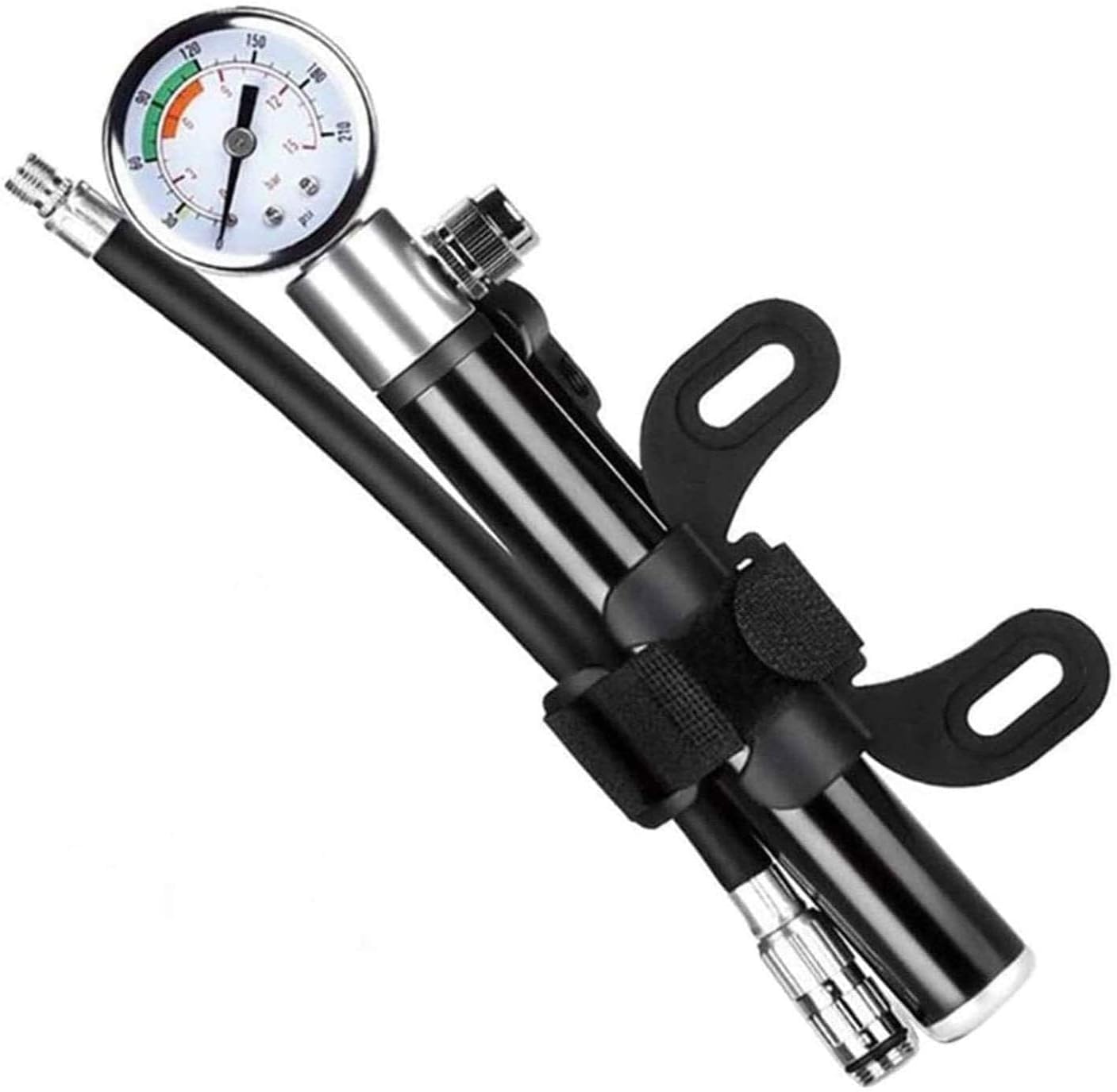 Mini pompka rowerowa przenośna pompka podłogowa do roweru pompka do opon rowerowych - pompka 210 Psi do roweru pompki rowerowe, przenośny adapter zaworu do pompki rowerowej pompka do pompki rowerowe