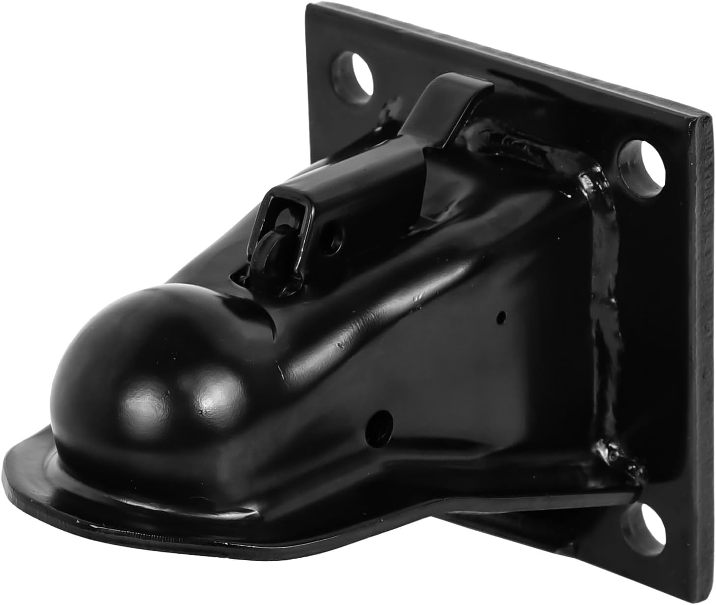 2-5/16-inch Trailer Coupler 14,000-pound Capacity 4-1/2-inch Mounting Hole Spacing Includes 4 x 5/8-inch Grade 8 Bolts Black Powder-Coated Rust Protection Suitable for Truck, SUV, and Trailer Towing