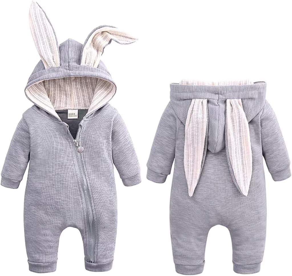 My First Easter Outfit, Baby Girl or Boy Bunny Costume, Infants Rabbit Cosplay Romper