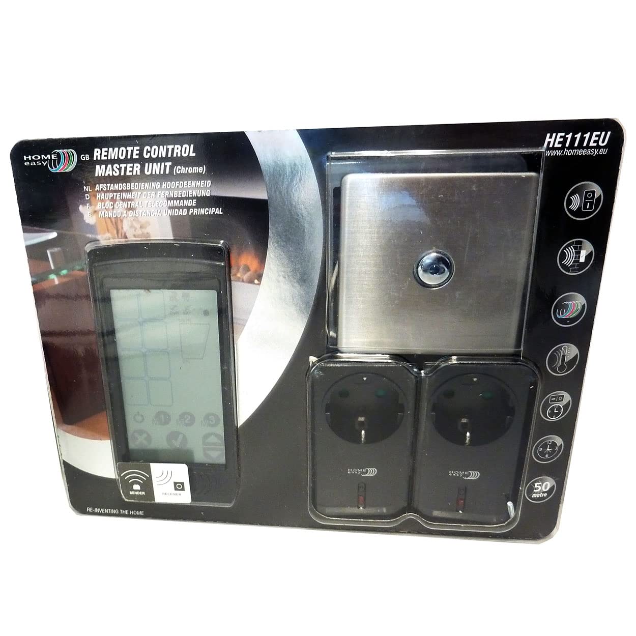 Home Easy Remote Control Master Unit HE111EU Control hogar Inteligente 4 Piezas