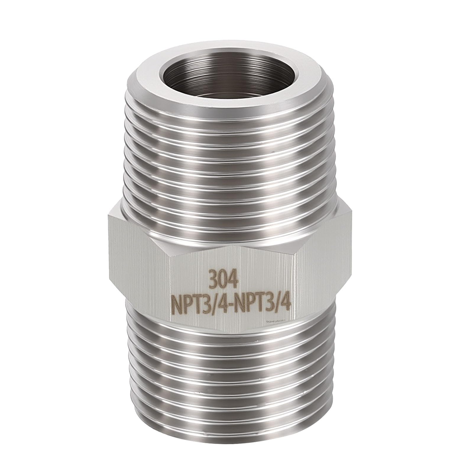 Adaptateur coudé 90 mâle 3/4 NPT inox 304 pour espace restreint sans fuite