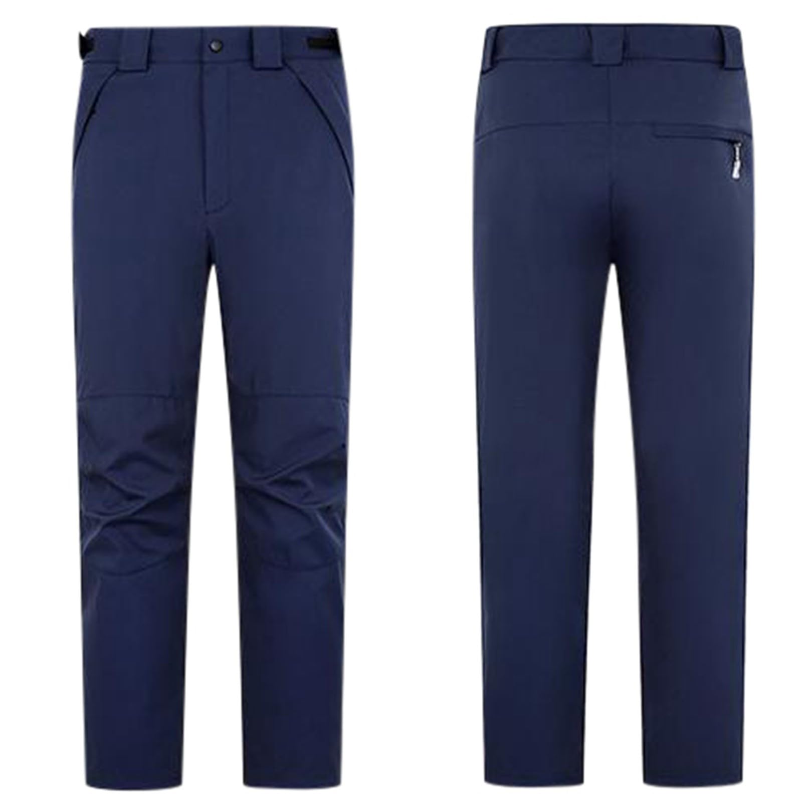 Pantaloni da trekking staccabili con fodera in pile morbida, termici invernali per uomo e donna, impermeabili e traspiranti per escursioni e attività outdoor, con cerniere laterali per rimuovere il