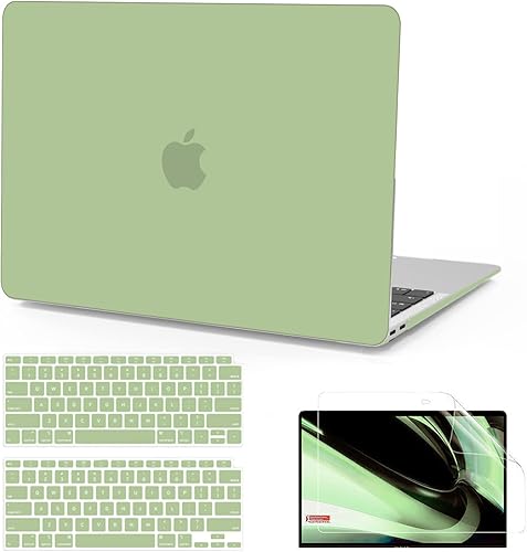 Miniatura 105 de B BELK Funda compatible con MacBook Air de 13 pulgadas 2022 2021 2020 2019 2018 M1 A2337 A2179 A1932 Touch ID, carcasa rígida de plástico para Verde