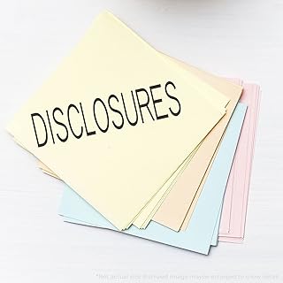 MaxStamp - Large Self-Inking Disclosures Stamp (Black Ink)