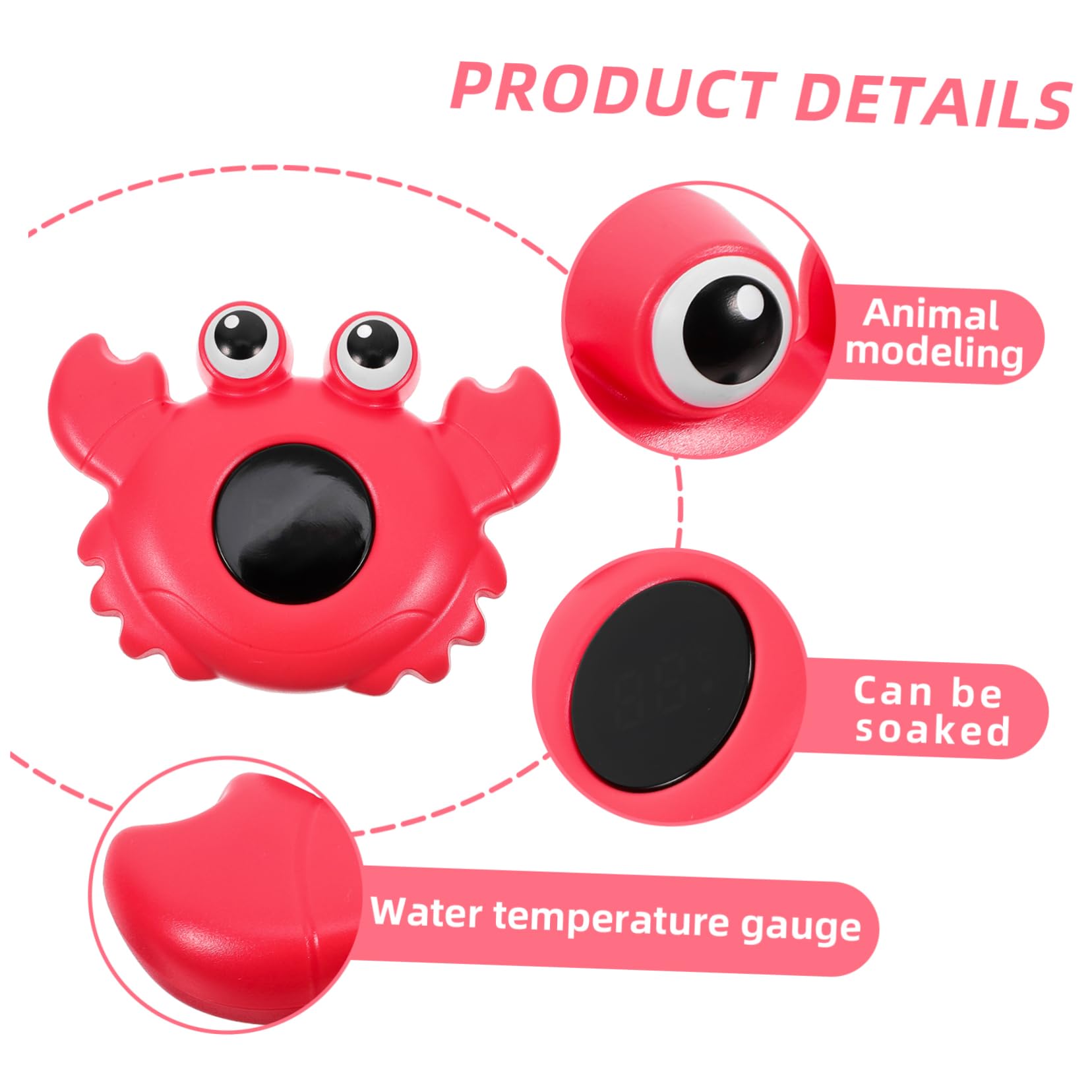 ifundom 4piezas De Agua Digital Flotante Para y Baños De Seguridad Para Bebés Diseño De Animales y Divertido Para Bañeras y