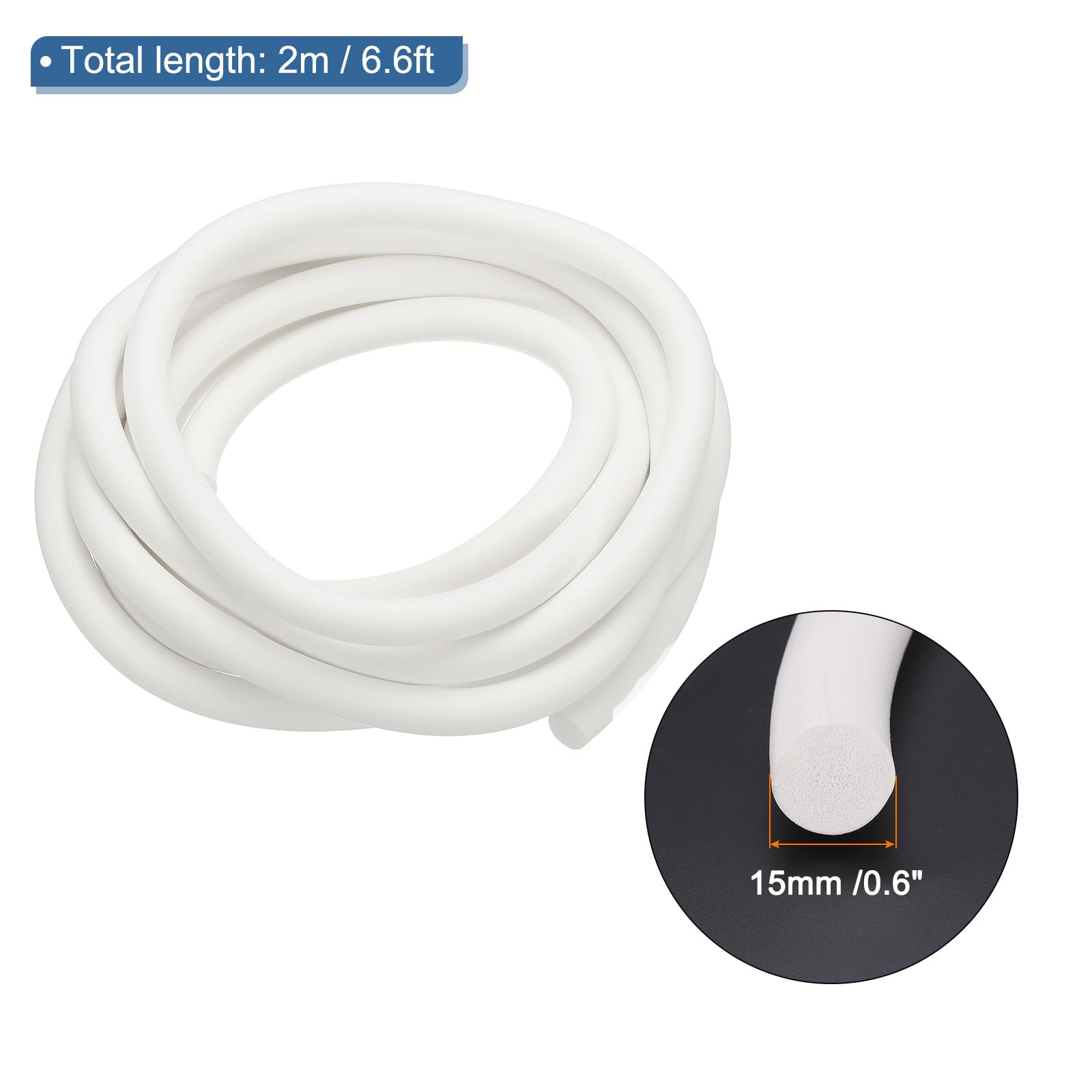 PATIKIL Silicone Foam Seal Strip - Image 2