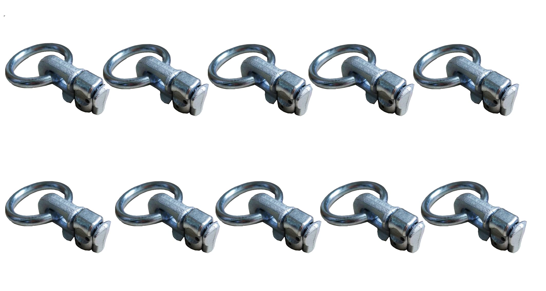 XHTECHDouble Stud L Track Fittings,L Track Stud with O Ring,5000 Lbs Capacity Used for Van,Truck Bed,Trailer