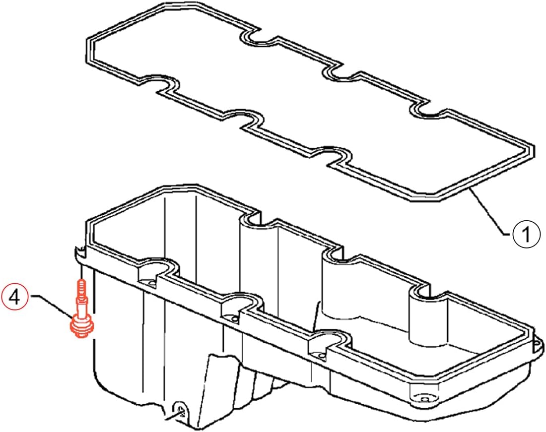 Oil Pan Isolator Bolt ASM (10 Pack) Detroit Diesel S60 14L Engine (23522281)