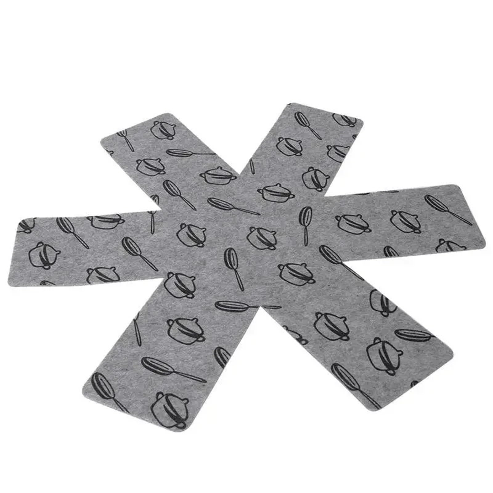 24PCS Felt Pot Mat Kitchen Bottom Protective Pad Cookware Divider Stacking Pan Protector Coaster Placemat Table for Kitchen