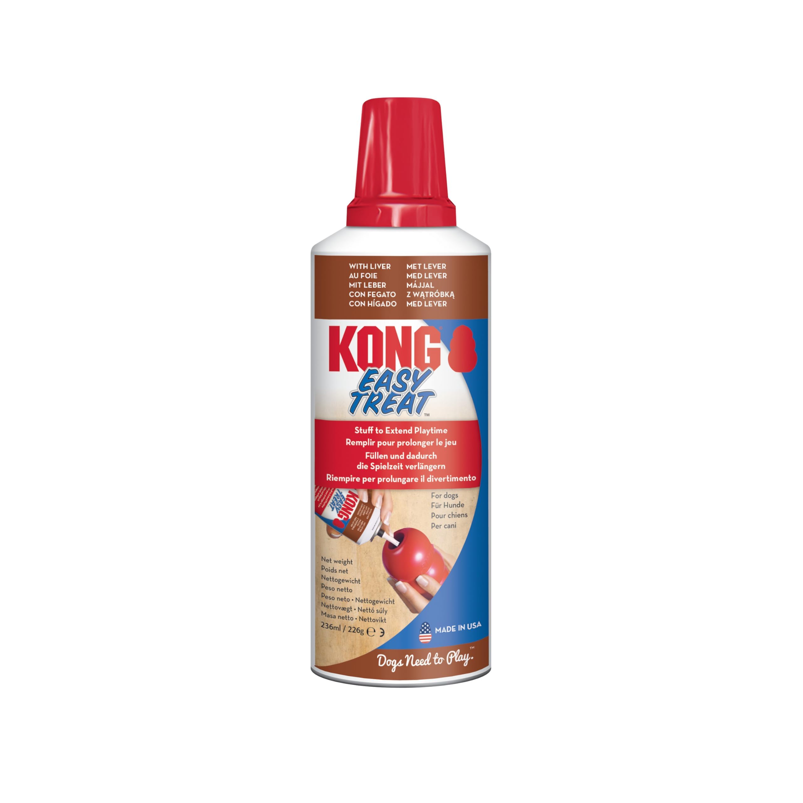 KONG Easy Treat No-Mess Paste, Liver, 236ml