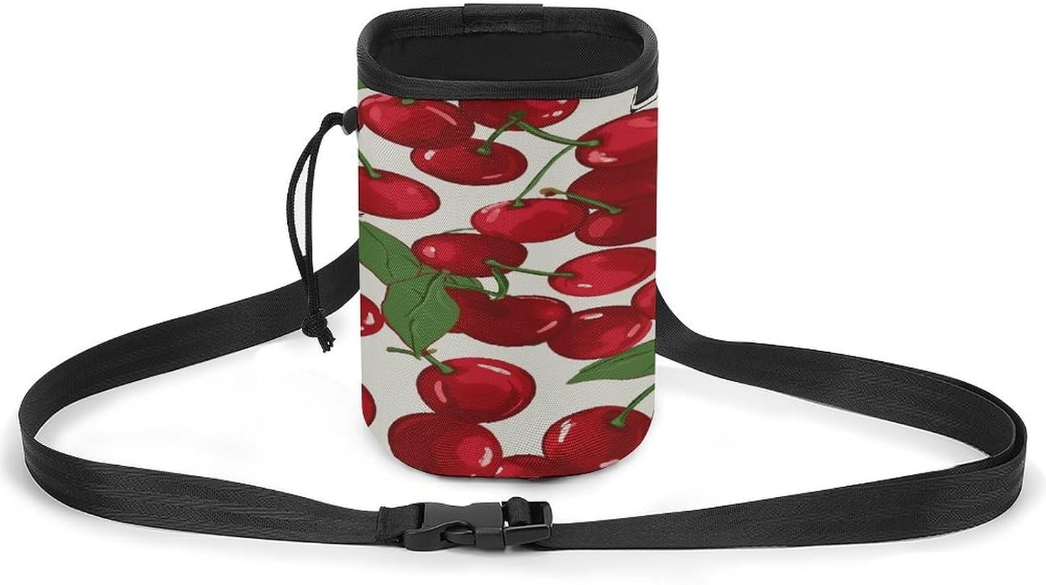 Red Cherries Dog Fanny Pack Dog Walking Bag Handbag