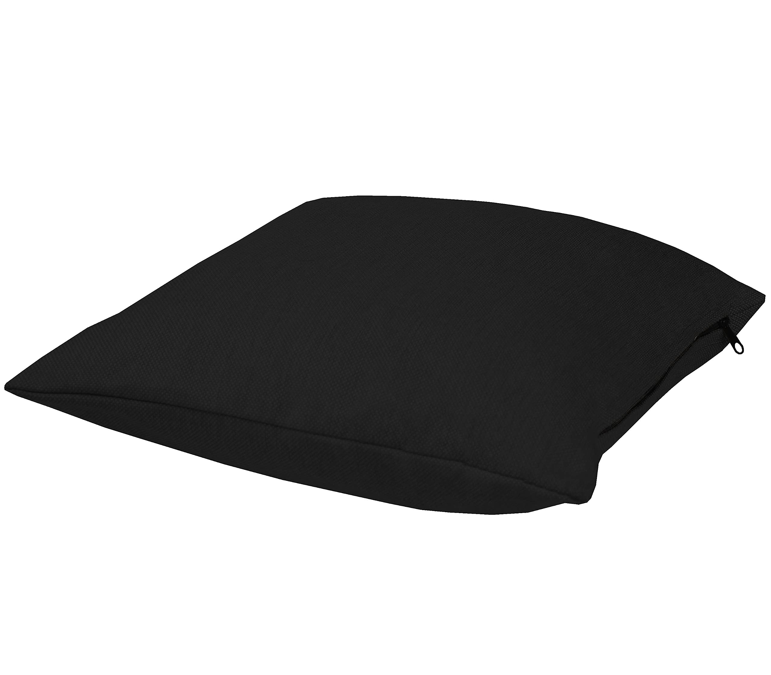 POKAR Pallet Decorative Cushion 40x40 cm | Garden Sofa Pillow with Removable Cover | Small Cushion for Pallet Furniture and Patio Seating | OEKO-TEX Certified | Made in EU | Black โ image 1