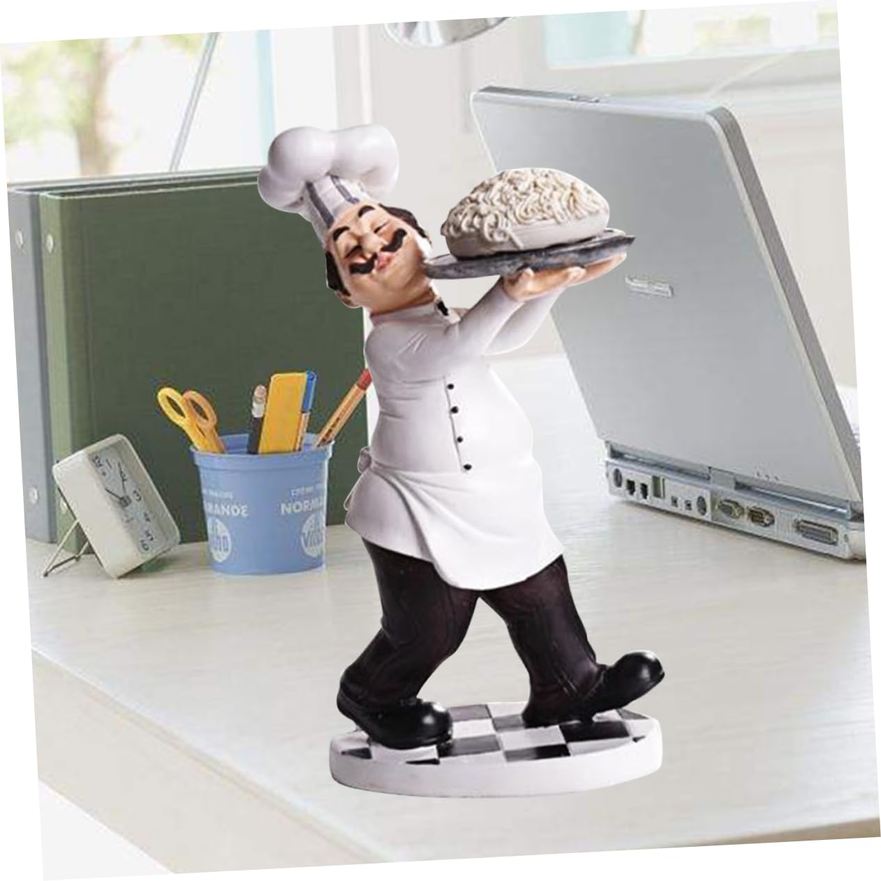 Decorazioni per la casa Decorazioni per la casa Pranzo Decorazione natalizia Tavolo Top Decor Chef Staute Fat Chef Figurine Decorazione Italiana Chef Cucina Decor Bianco Italia Versione