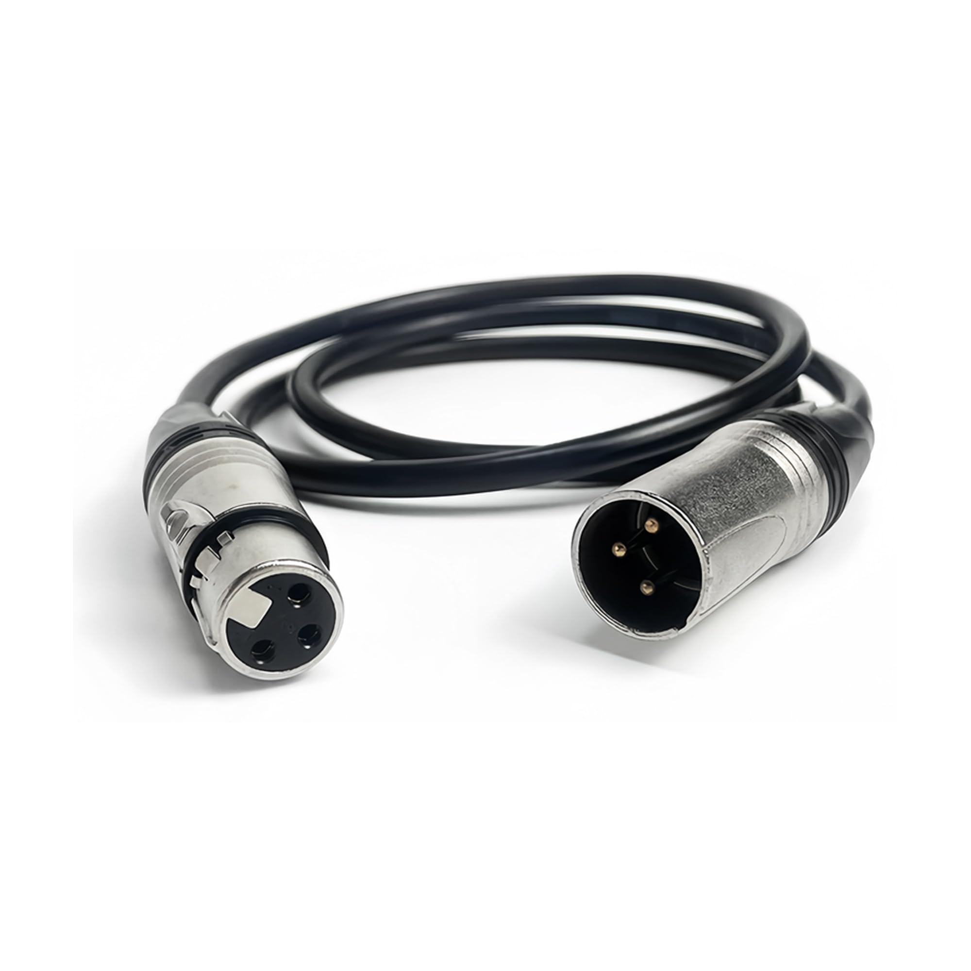 3-pinowy kabel mikrofonowy XLR męski na żeński, 10 m, zestaw