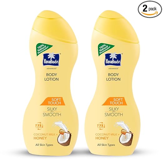 Parachute Advansed Soft Touch Body Lotion for Women & Men, All Skin types, 250ml, Pack of 2