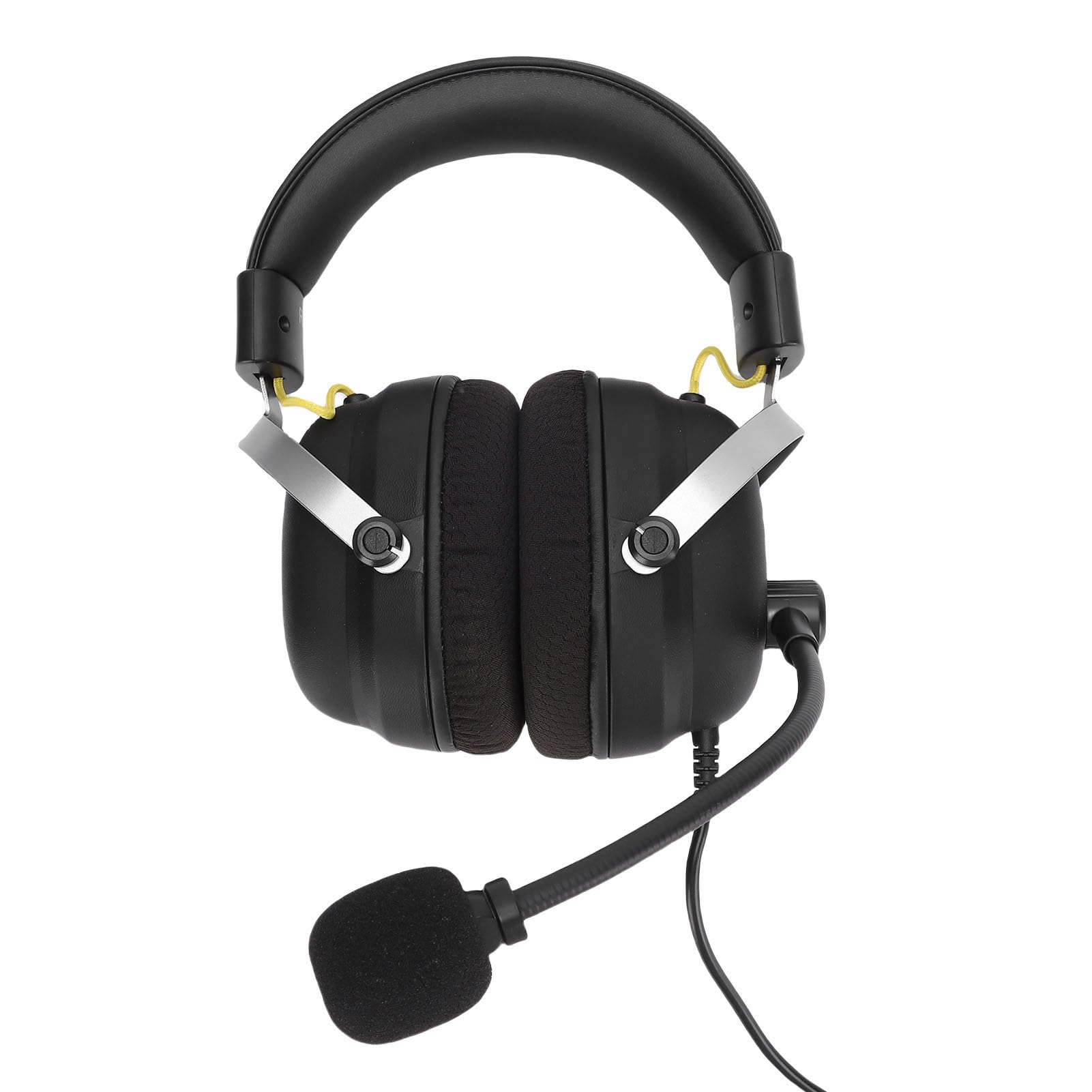 Zestaw Słuchawkowy Gaming 3,5 Mm, 360 ° 7.1 Słuchawka do Gier z Mikrofonem, Ergonomiczna Rama Stalowa, Słuchawki Przewodowe Basowe do Laptopa Komputerowego na PC