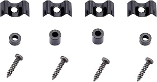 Musiclily Metal Vintage Style Guitar String Trees Guides Retainers for Fender Strat or Tele Style, Black(Set of 2)