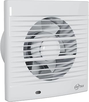 150 mm Extractor Fan, 320 m /h IPX2 Fan, Waterproof Bathroom Fan with Backflow Flap, Exhaust Fan for Bathroom, Kitchen, Bedroom, Garage pearly white