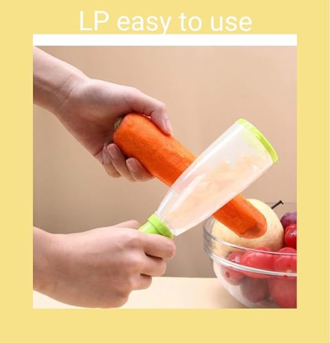 Miniatura 4 de Pelador de verduras con recipiente para almacenar cáscara, pelador multifuncional de patatas y manzanas para cocina