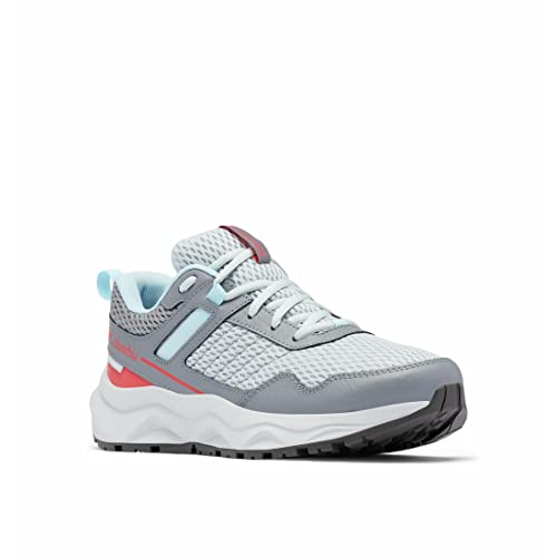 Columbia Women's Plateau Waterproof Hiking Shoe, Cirrus Grey/Red Hibiscus, 8 #TOP1