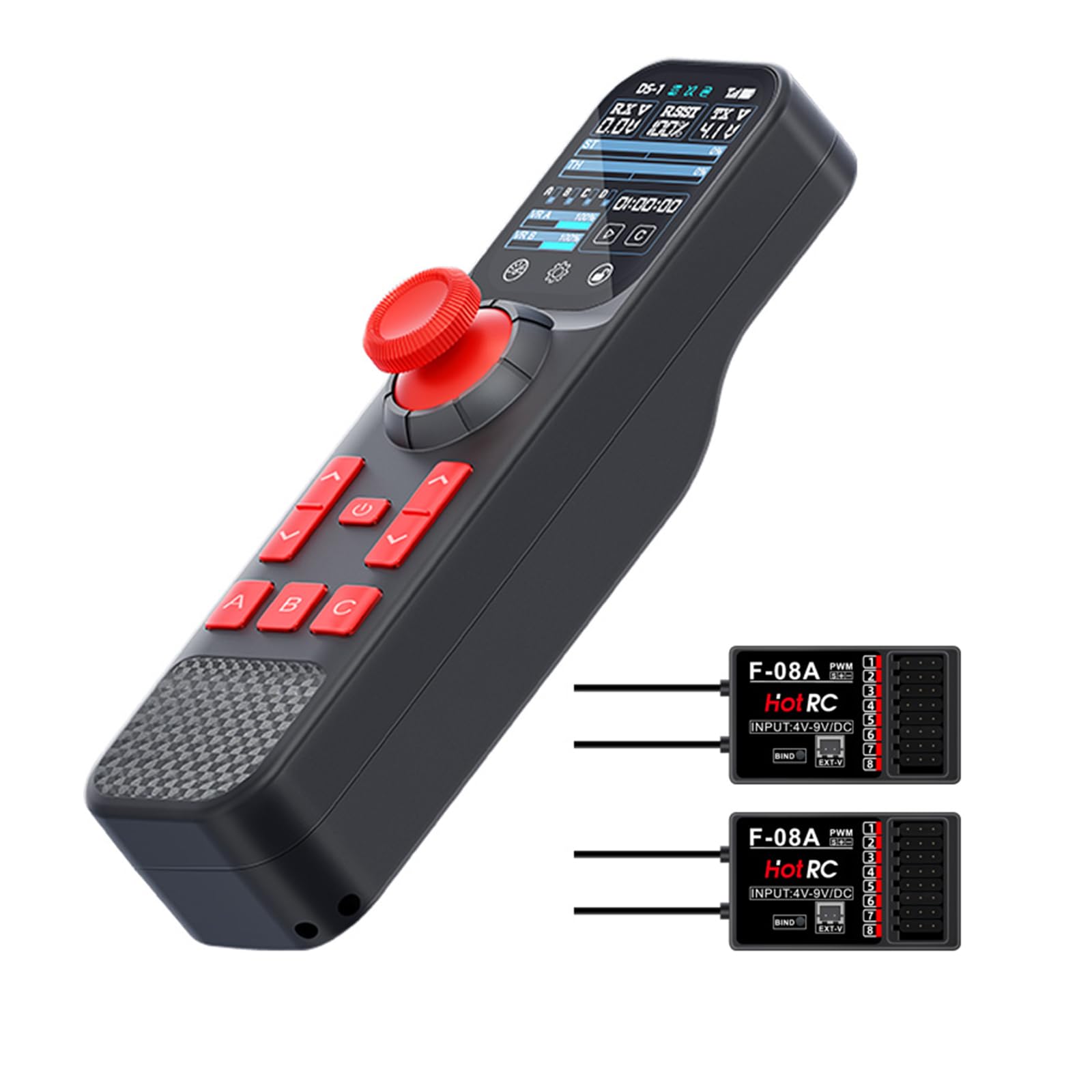 Amazon.com: HotRC DS800 8 Channel RC Transmitter and Receiver, 2.4