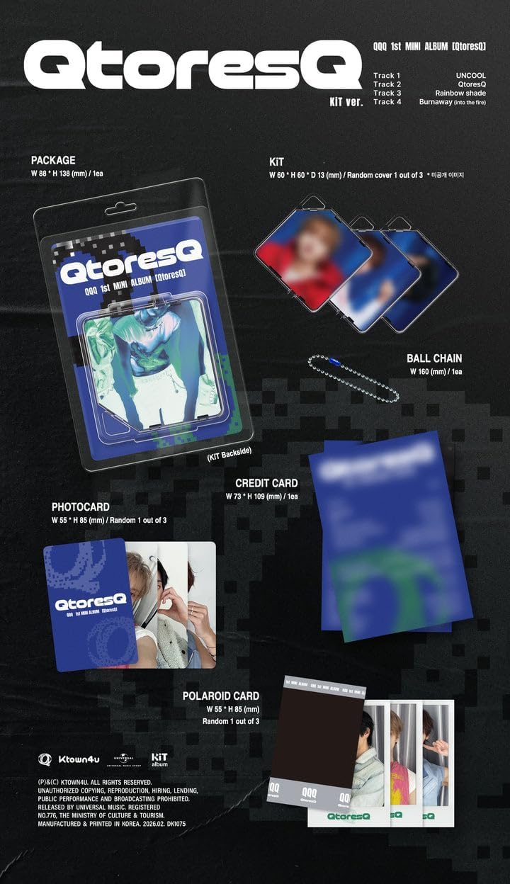 QQQ - 1st Mini Album QtoresQ [KiT ver.] (Random ver.)