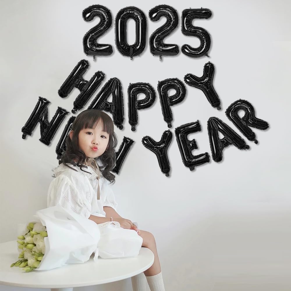 Amazon | BTZO 数字 バルーン 風船 2025 HAPPY NEW YEAR 飾り付け