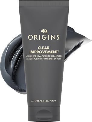 Origins Clear Improvement Active Charcoal Mask to Clear Pores | Purifies & Reduces Excess Oil | With Bamboo Charcoal