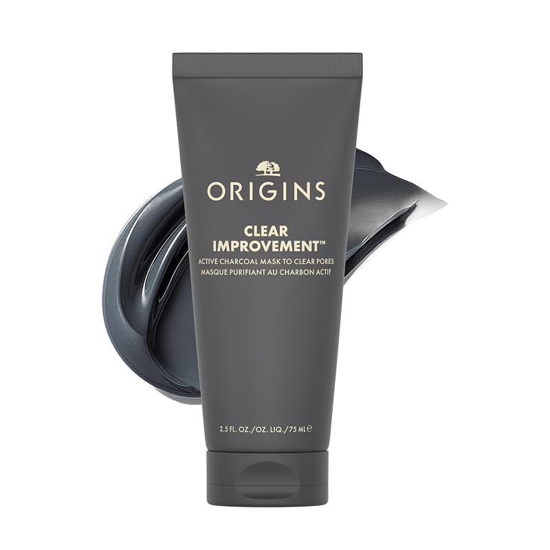 Origins Clear Improvement Máscara Facial de Carvão Ativado com Carvão de Bambu, Argila e 90 g