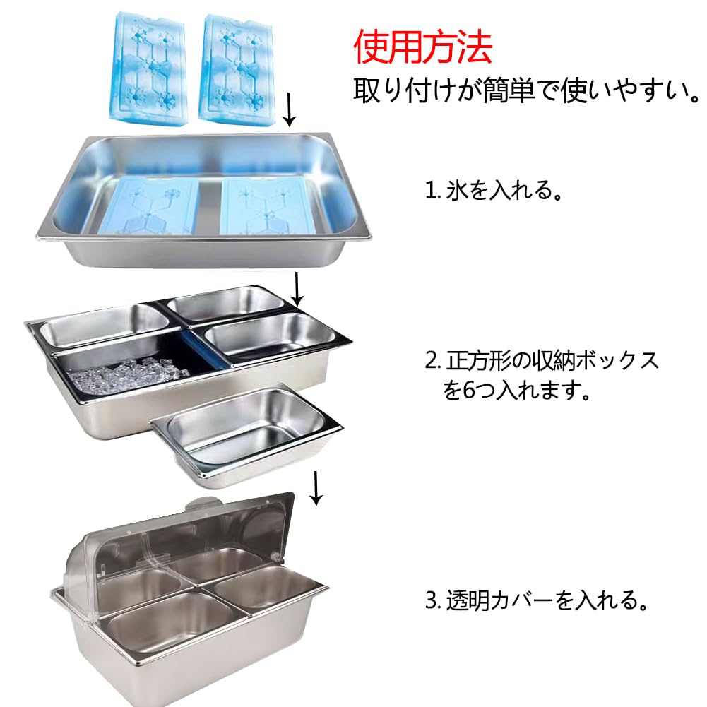 Amazon｜GiDoKe フードディスプレイ 保冷 フードディスプレイセット