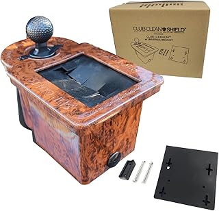 Club Clean – Original Golf Cart Ball & Club Washer Kit with Universal Bracket + Optional Custom Mounting Brackets – Fits EZGO RXV, Club Car Precedent, Yamaha Drive & Tomberlin
