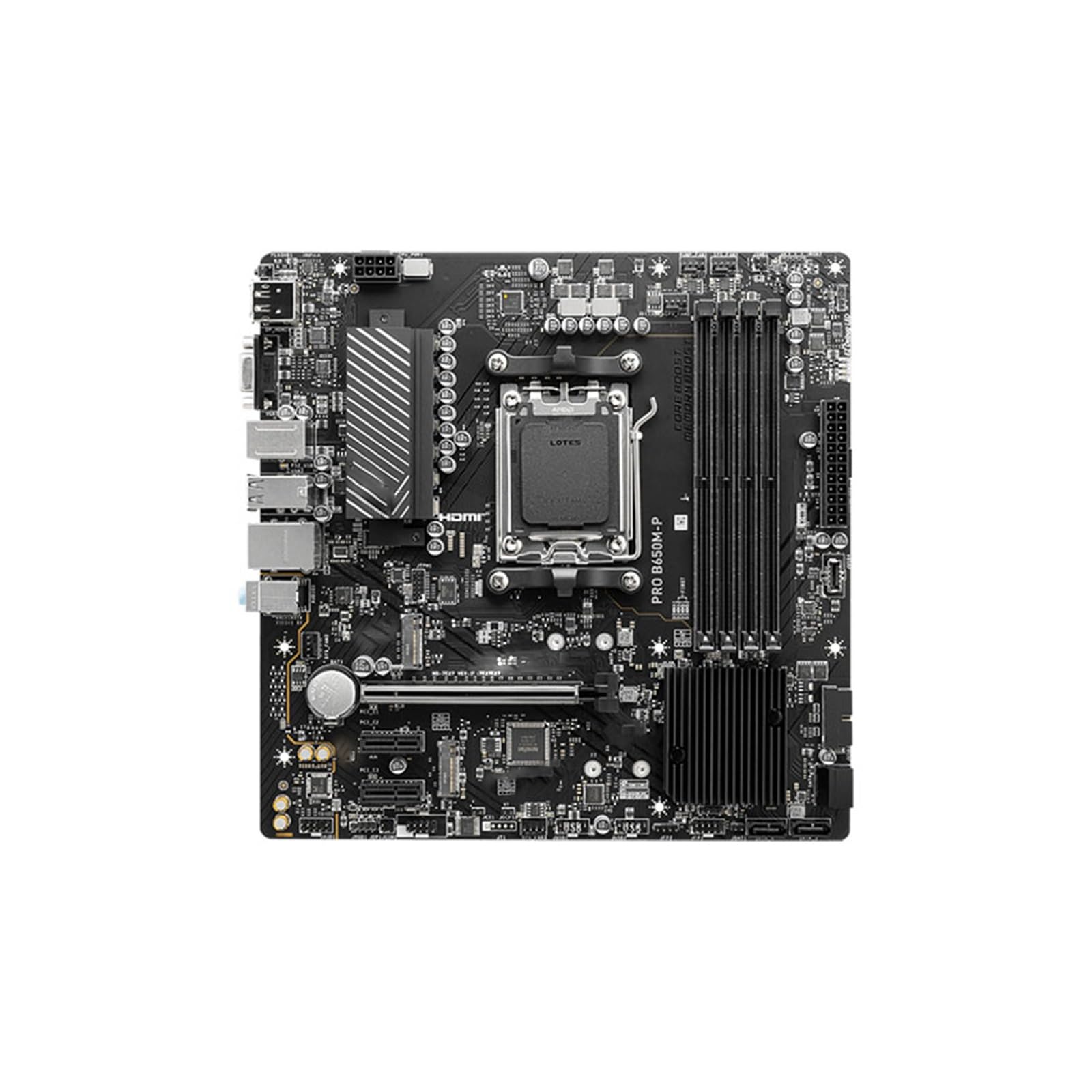 Placa Madre Fit For MSI Pro B650M P Micro ATX B650 Socket AM5 Soporta Placa Base Ryzen Serie 9000/8000/7000