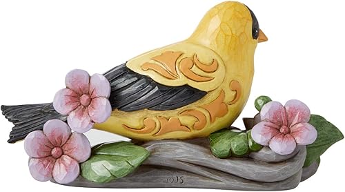Miniatura 4 de Enesco Jim Shore Heartwood Creek - Figura de pájaro de jilguero, 3.5 pulgadas, multicolor