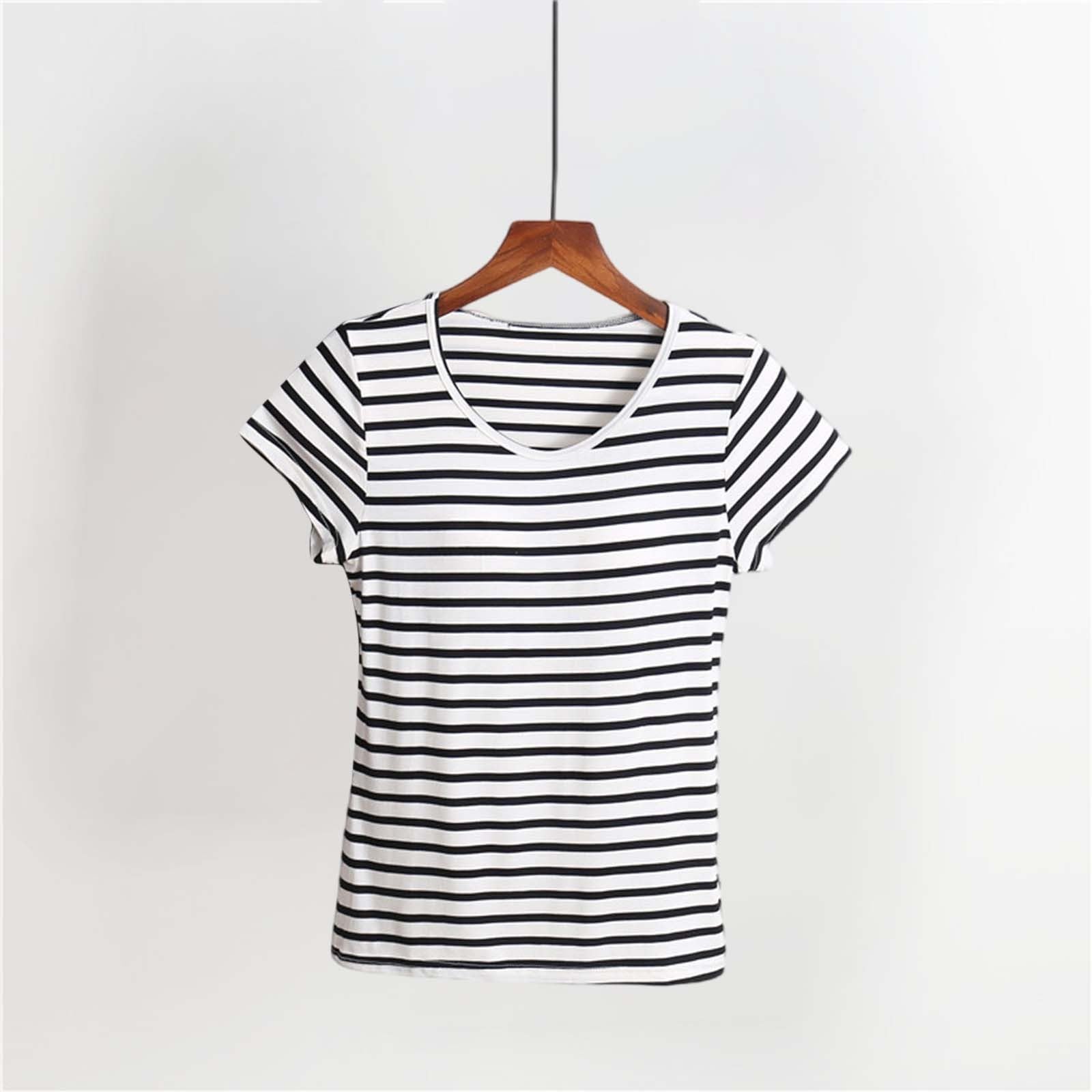 Camisetas y sujetadores para mujer con sujetador integrado - Camisetas deportivas para mujer Fitness Transpirables Camisetas interiores de manga corta para correr Camiseta de verano ligera Camiseta