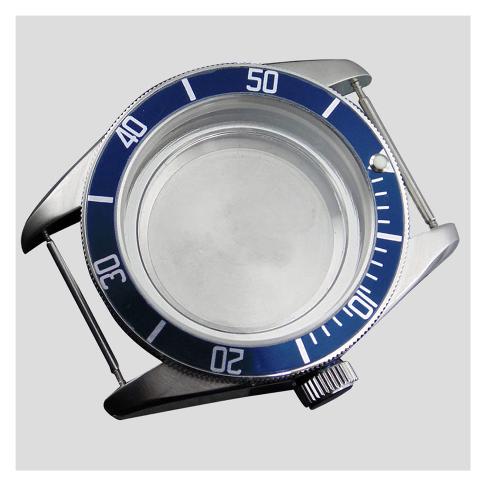 Caja de Cristal de Zafiro de 41 mm y herrajes para el Brazalete para el Movimiento mecánico 2824, Caja de Acero Inoxidable Cepillado 316L