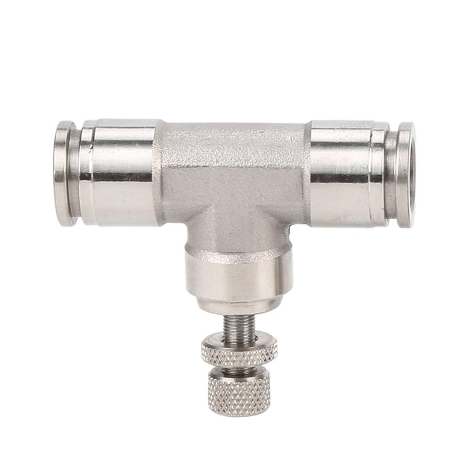 Raccord pneumatique manuel régulateur inox 304 pour gérer la pression du tube 12mm