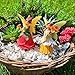 Mood Lab Fairy Garden - Miniature Fairy Figurines - Flower Girls Set of 2 pcs - Narcissus & Rose Fairies Accessories Statue Kit