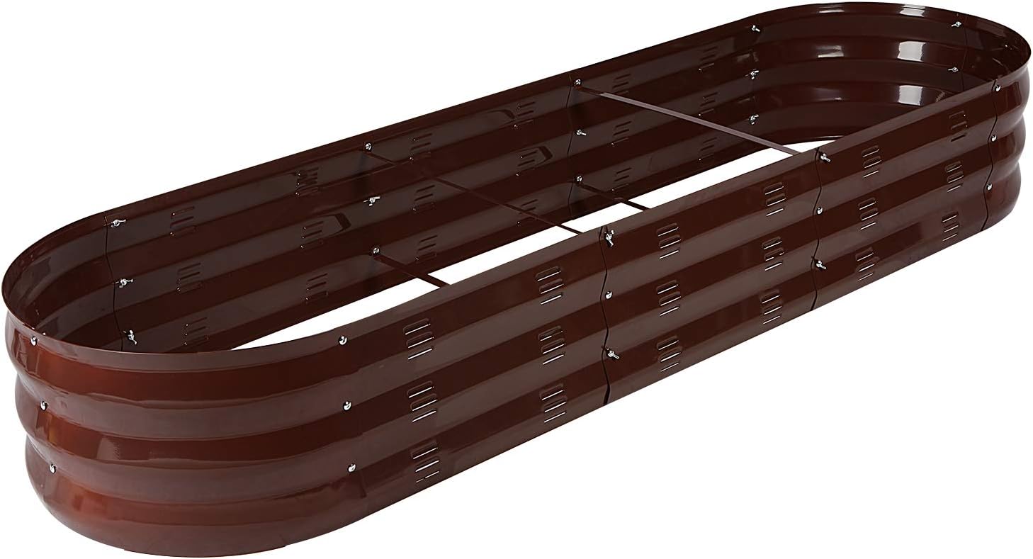 GADI 67-Inch Raised Garden Bed, Metal Planter Box for Vegetables and Flowers, Large Outdoor Gardening Kit, Easy DIY Assembly, Weather-Resistant & Rust-Proof