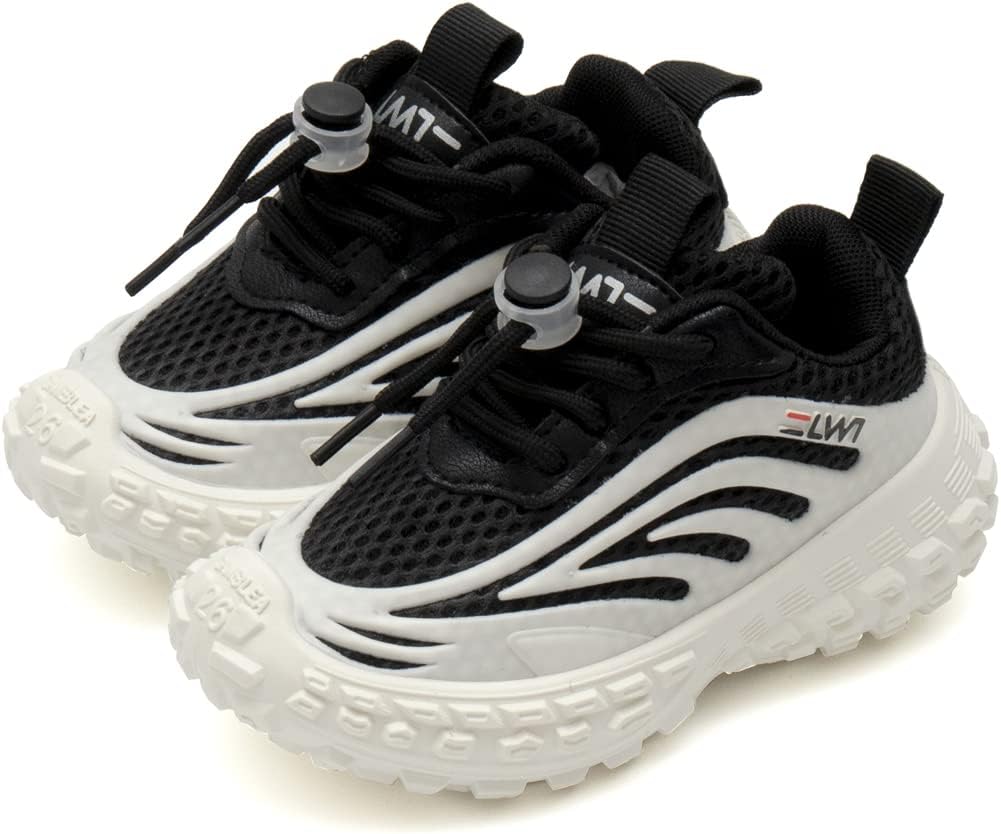 Lightweight Running Shoes for Kids, Mesh Running Shoes, Kids Knit Sneakers, Tennis Shoes for Girls Boys White