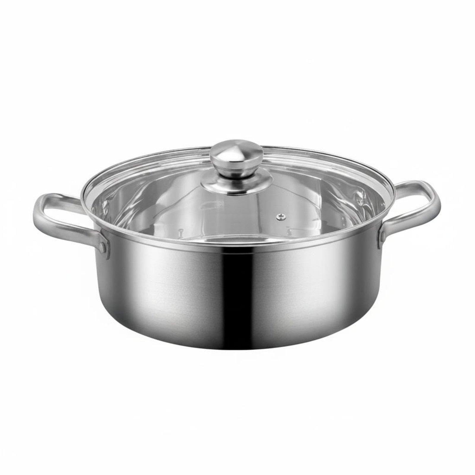Yin Two-Section Hot Pot Thickened Bottom Two-Broth Hot Pot Induction Cooktop for Restaurant Owners, Home Cooks 30CM Clear Soup Comp B-picture-16