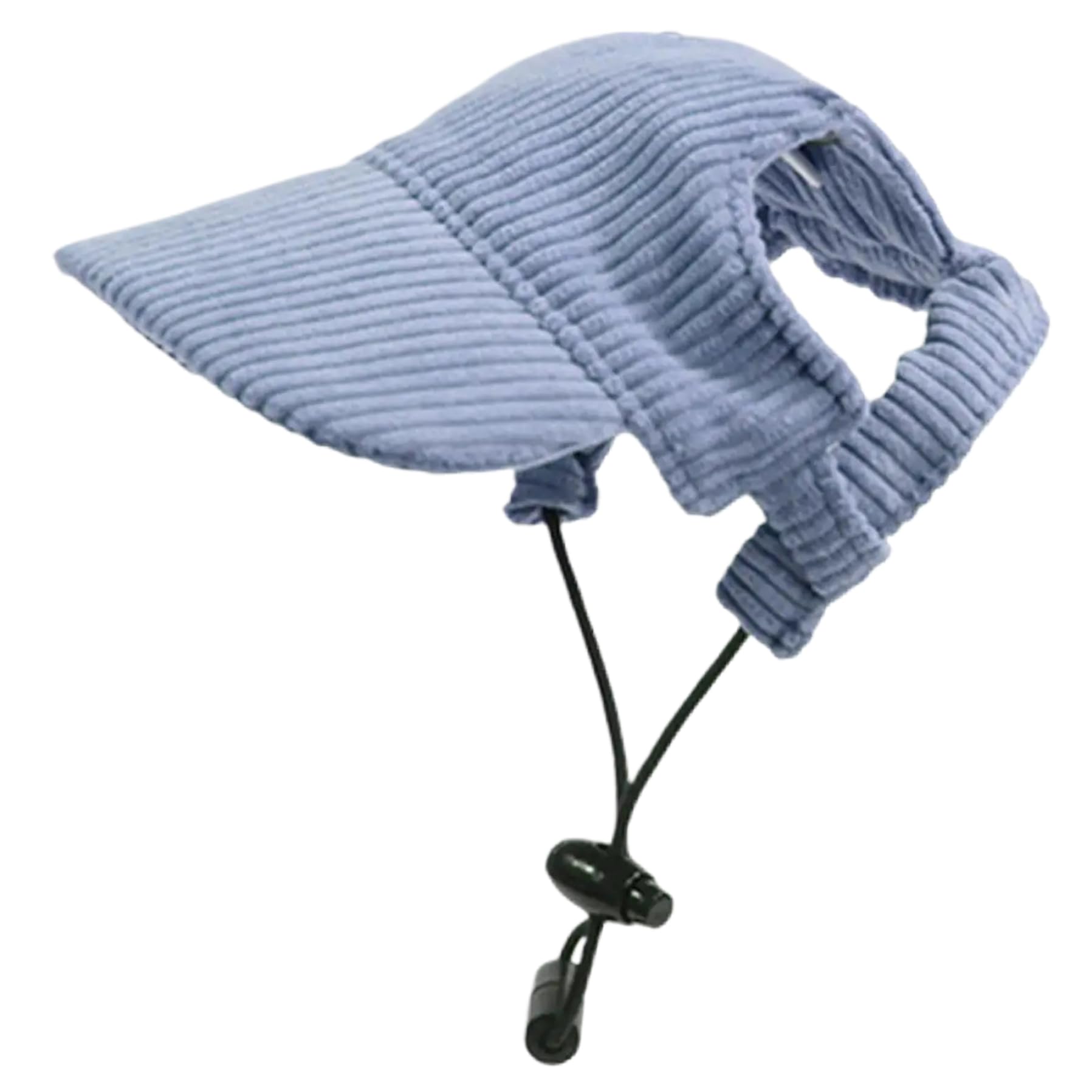 Dog Sun Hat Adjustable Dog Baseball Cap with Ear Holes Blue