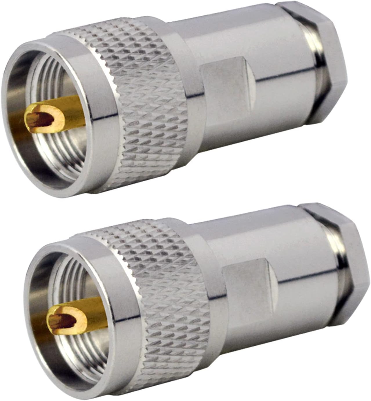 Ahoaepy Lot De 2 Adaptateurs Coaxiaux SA Vers PL259 UHF, Connecteurs D