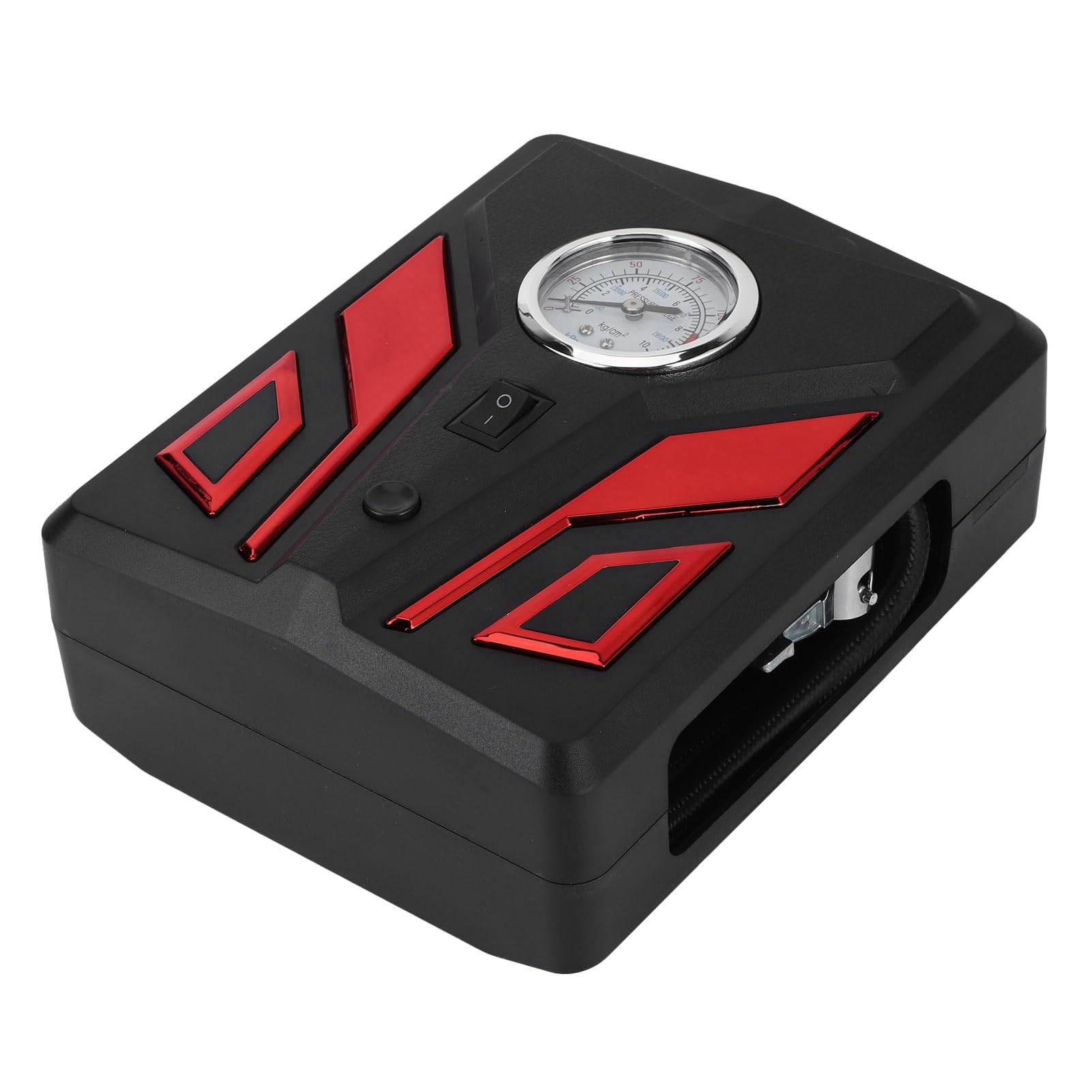 Ejoyous Pompka Do Opon Przenośna Pompka Samochodowa Kompresor 12V 120W 150PSI ABS z Oświetleniem LED 3 Dysze 27L Min Do Pompowania Opon Samochodowych w Nocy Użytku Drogowego i Kierowców (Typ