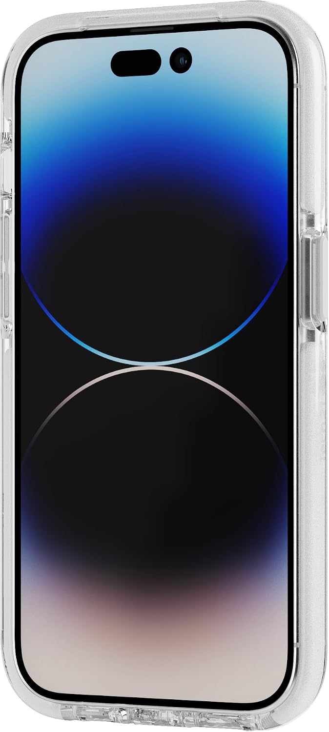 Tech21 EvoCrystal Kick case for iPhone 14 Pro - MagSafe Compatible - Impact Protection - Kickstand - White