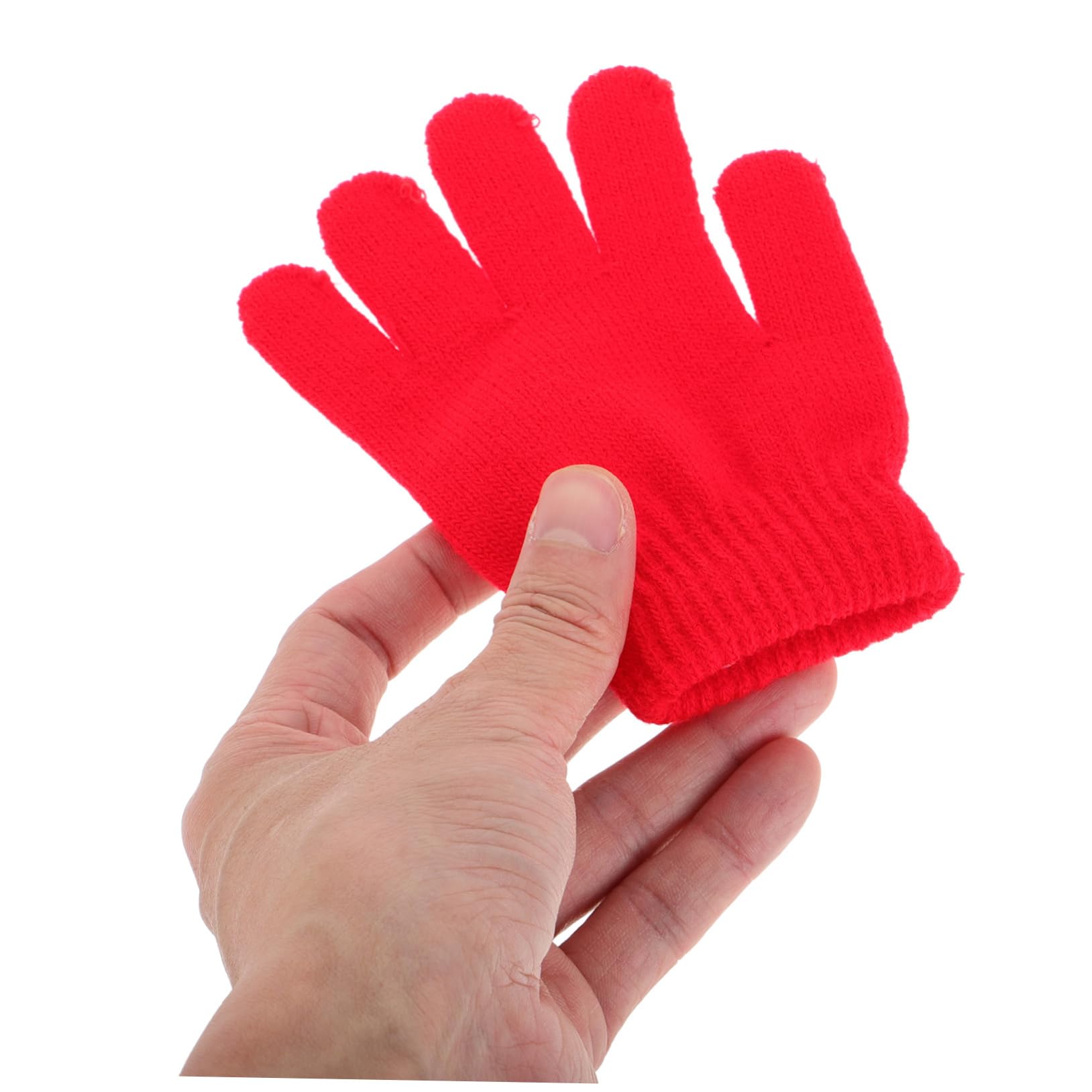 LIFKOME Guantes De Invierno Guantes De Punto Mitones Para Niños Guantes Calientes Para Niños 8- Guantes De Niños Lana Paquete Múltiple De Guantes Para Niños Guantes Niños Black
