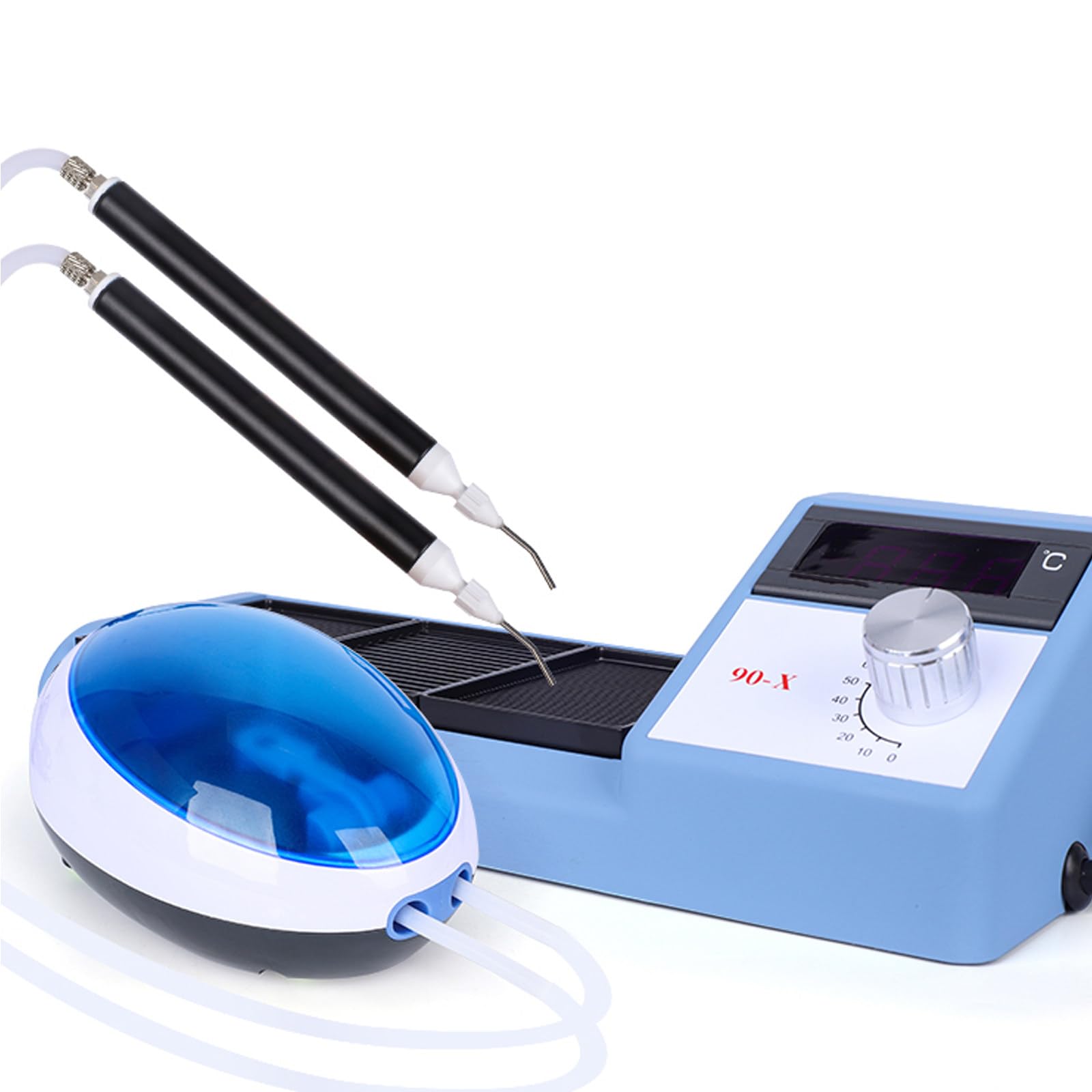 Home Learning Machine for Jewelry, Micro Wax Vacuum Setting, for Gold Jewelry Hardware Workpiece Processing, with 2 X Suction Pen Bodies, Can Be Used by Two Persons,110V