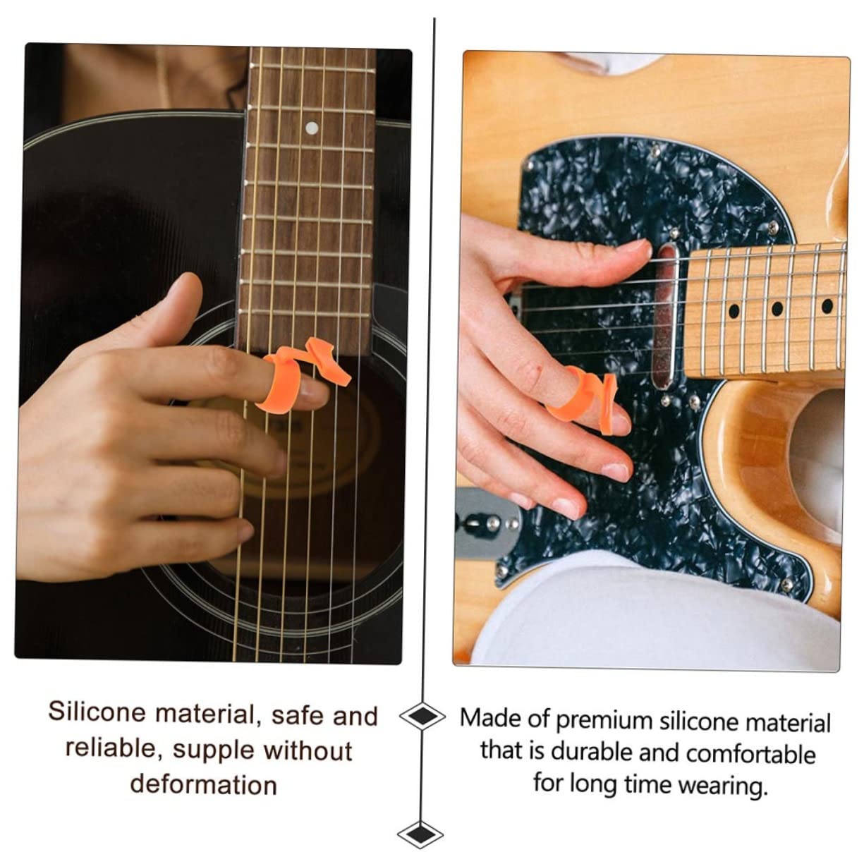 TOYANDONA 8stücke Guitar Picks Rutschfeste Fingerhüllen Für Gitarrenanfänger Tragbar Und Leicht Praktische Aufbewahrung Für Plektren Für Unterwegs Und Beim Üben
