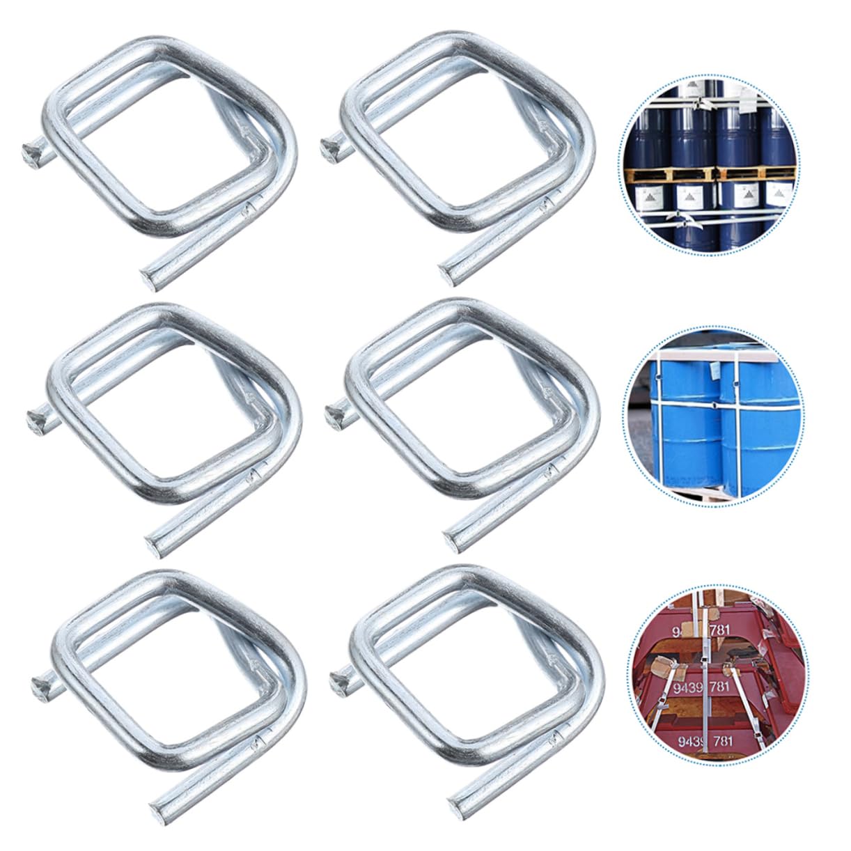 Verzinkte Metallschnallen Rostbeständig für Packgurte 50 Stück 19mm Breite und Leicht für Rucksack und Gepäckverpackung Sowie Selbstgemacht Handwerk